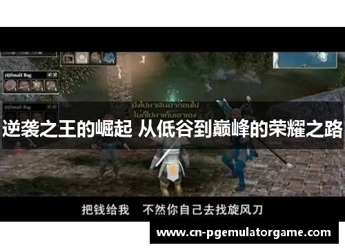 逆袭之王的崛起 从低谷到巅峰的荣耀之路